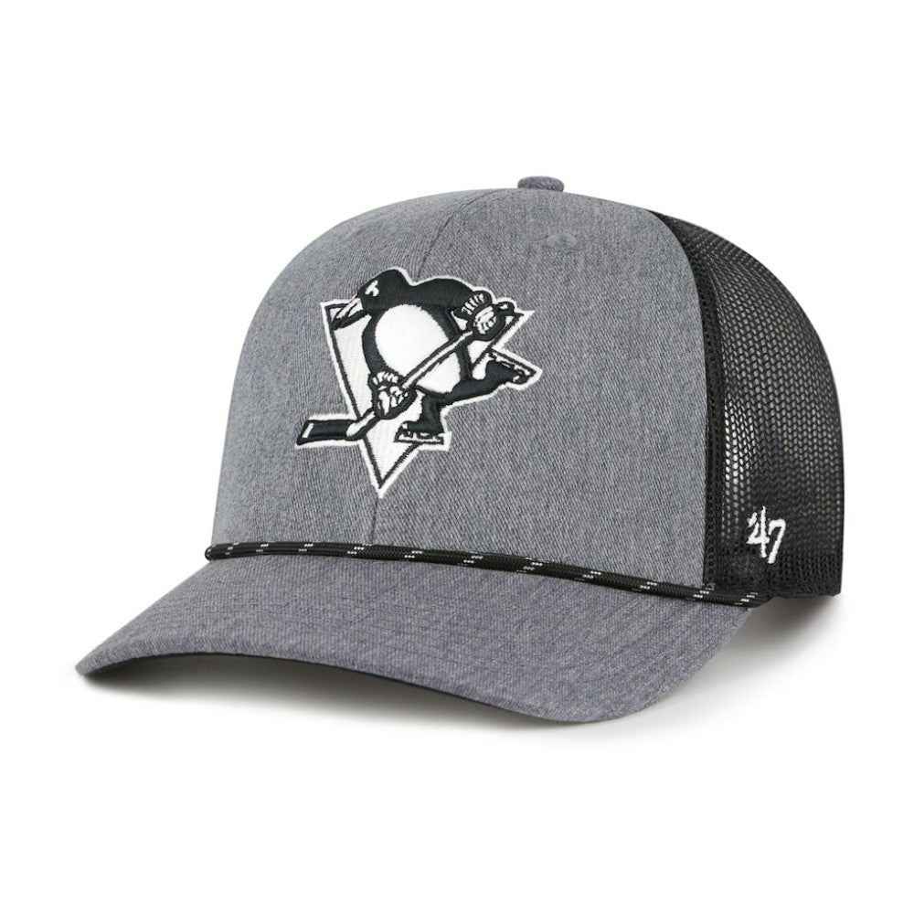 Pittsburgh Penguins '47 Carbon Rope Trucker Adjustable Hat