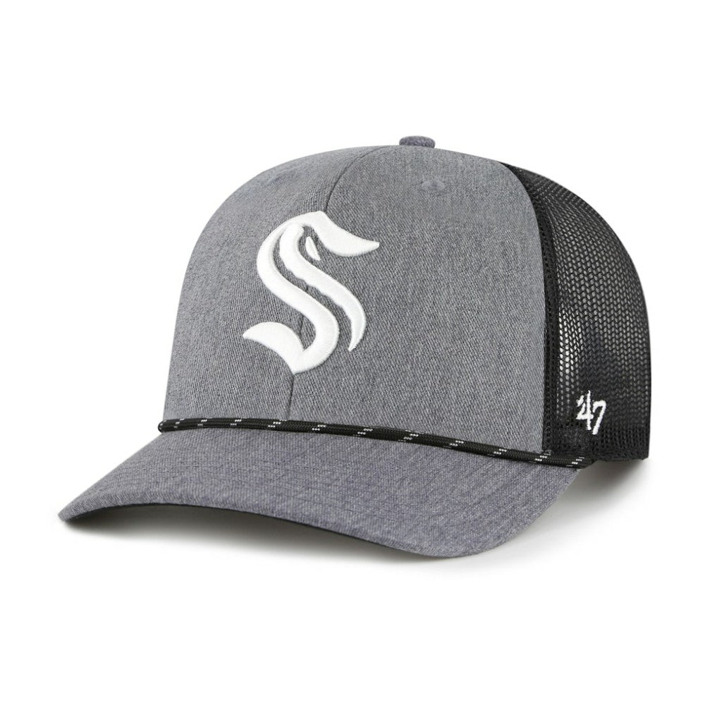 Seattle Kraken '47 Carbon Rope Trucker Adjustable Hat