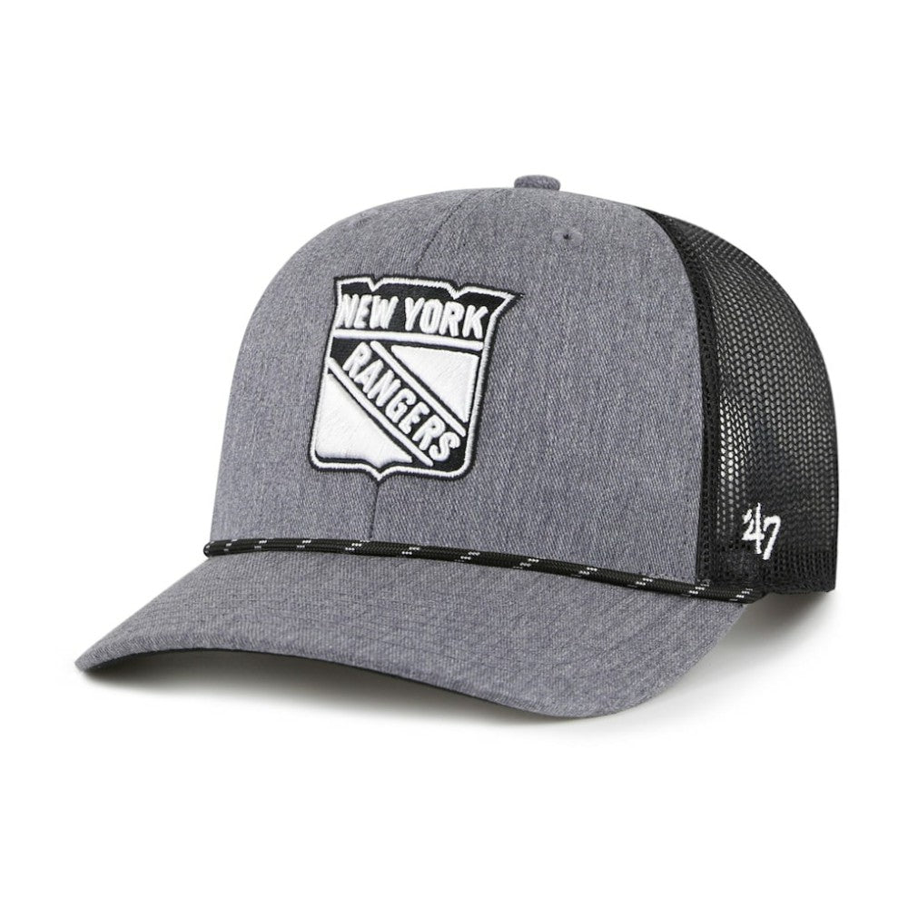 New York Rangers '47 Carbon Rope Trucker Adjustable Hat