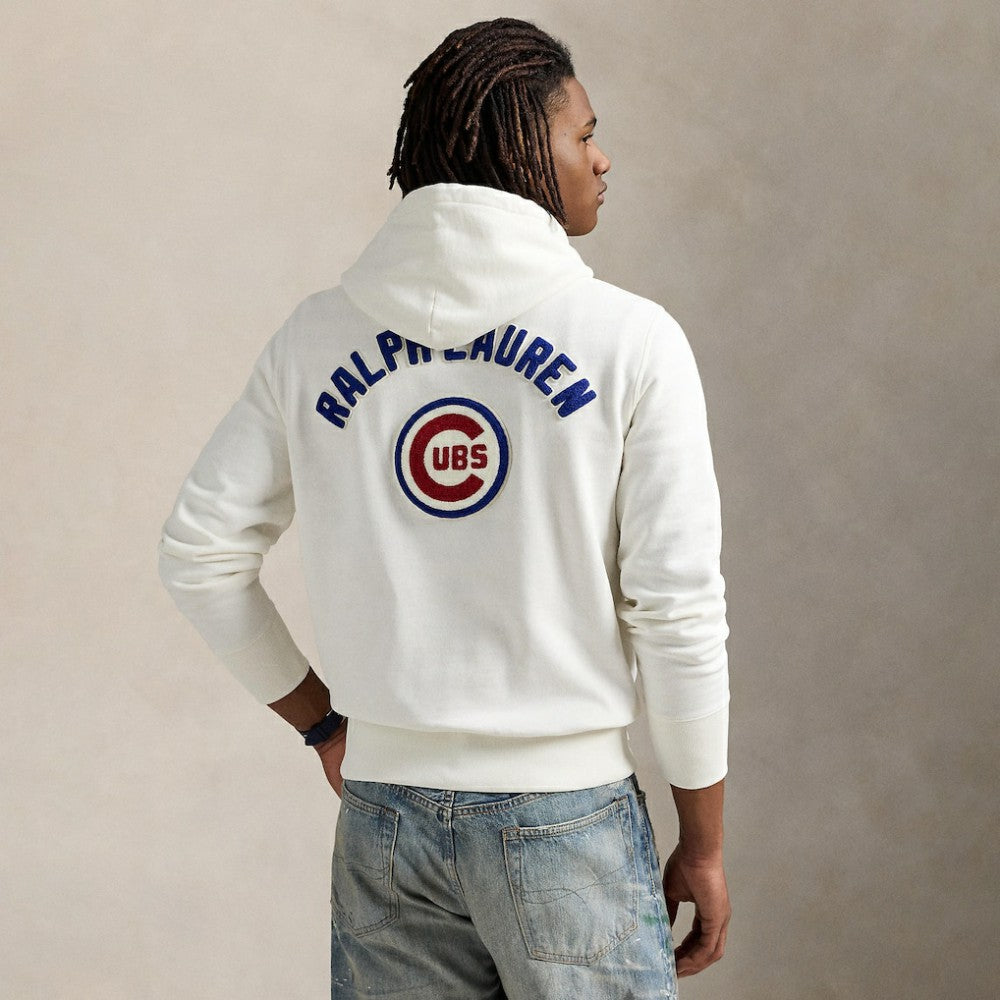 Cubs Polo Ralph Lauren Fleece Hoodie - White