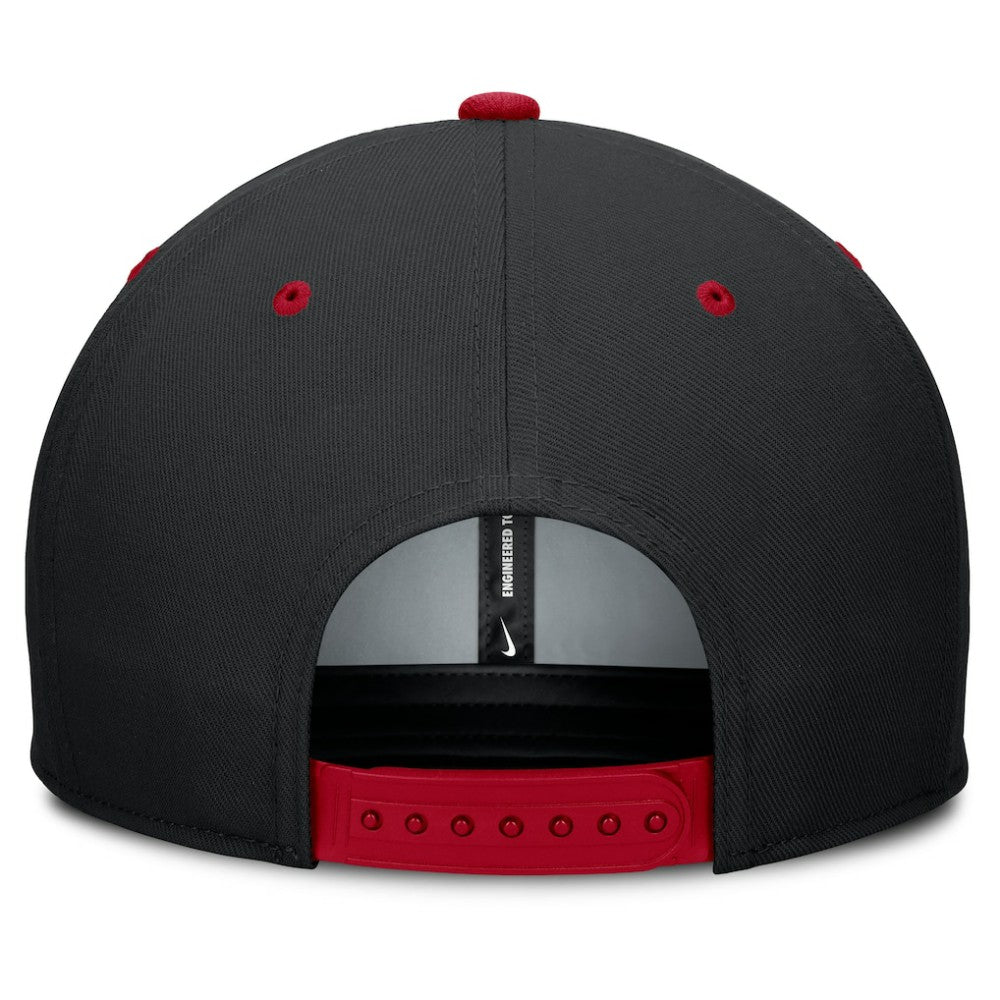 Cincinnati Reds Cooperstown Collection Pro Dri-FIT Snapback Hat - Black/Red | Nike