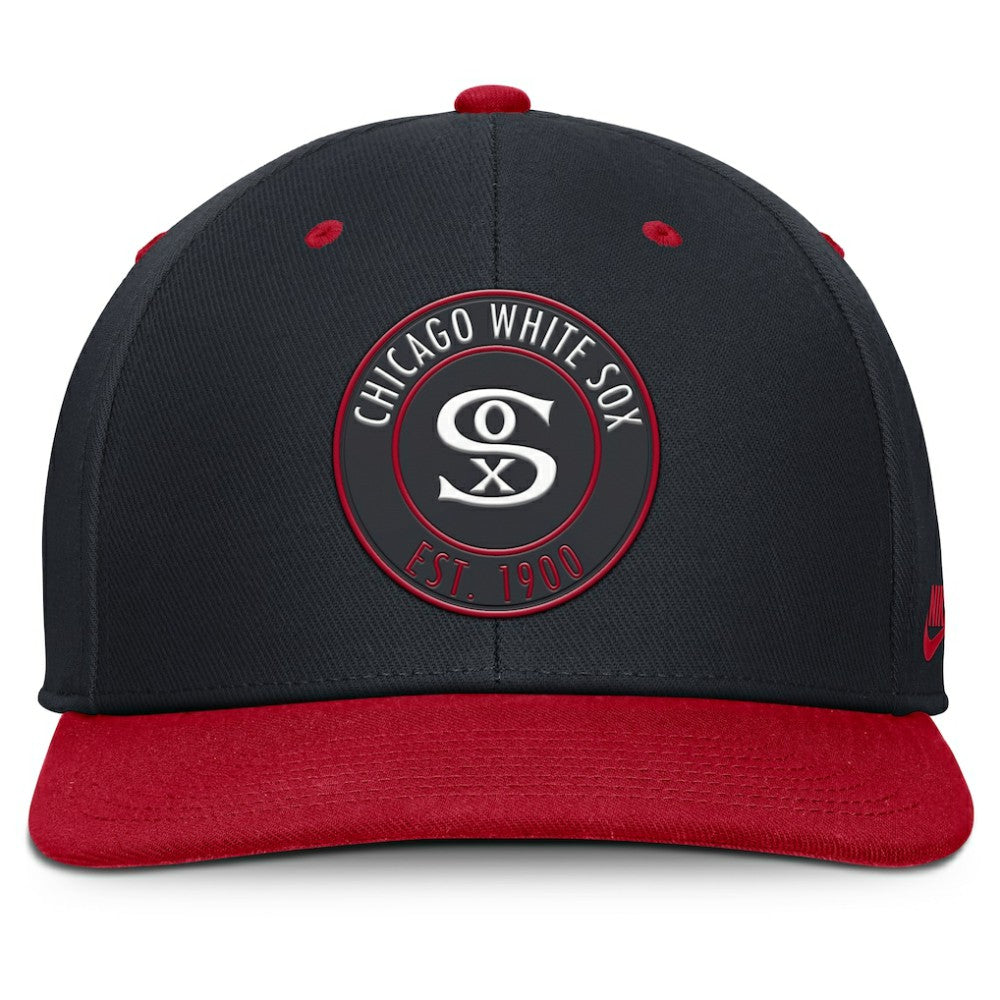 Chicago White Sox Cooperstown Collection Pro Dri-FIT Snapback Hat - Navy/Red | Nike