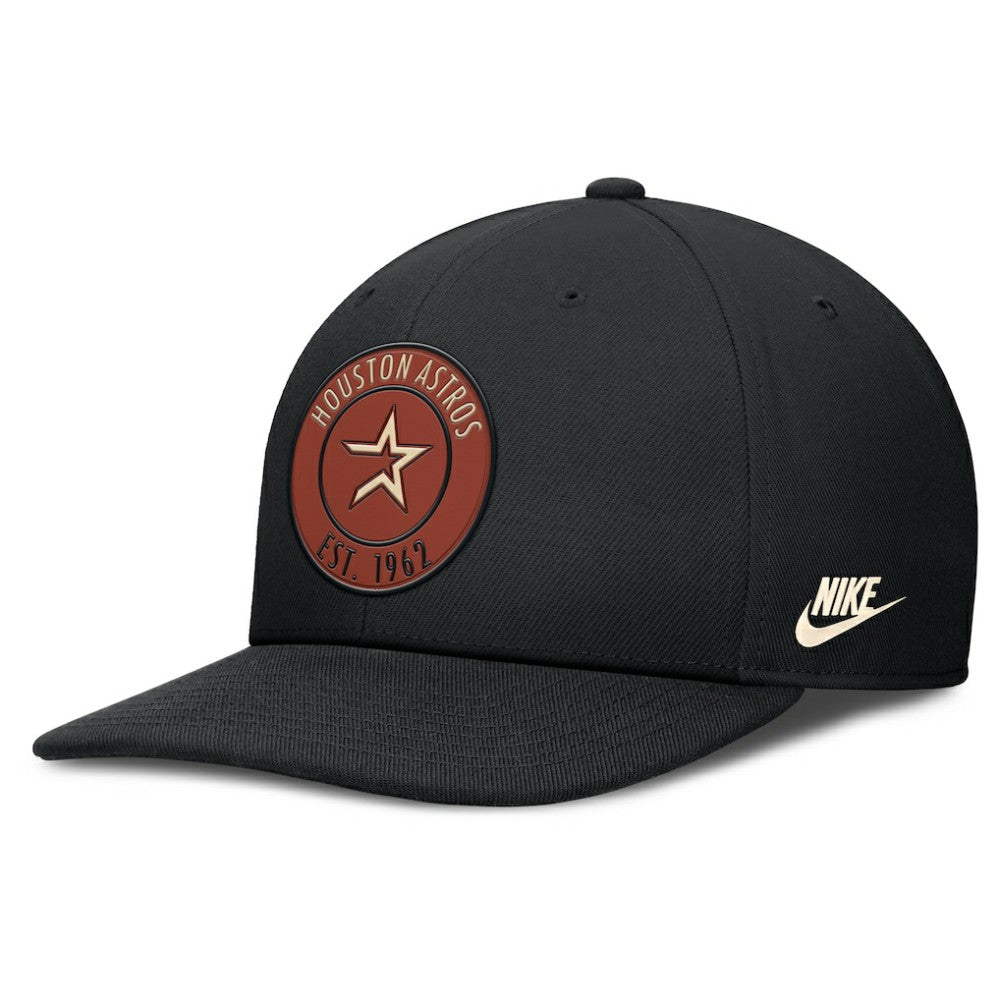 Houston Astros Cooperstown Collection Pro Dri-FIT Snapback Hat - Black | Nike