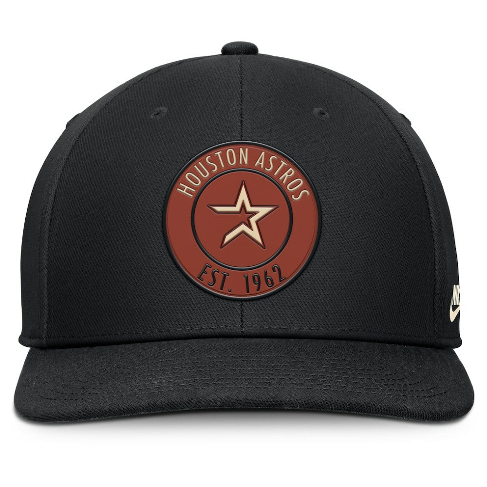 Houston Astros Cooperstown Collection Pro Dri-FIT Snapback Hat - Black | Nike