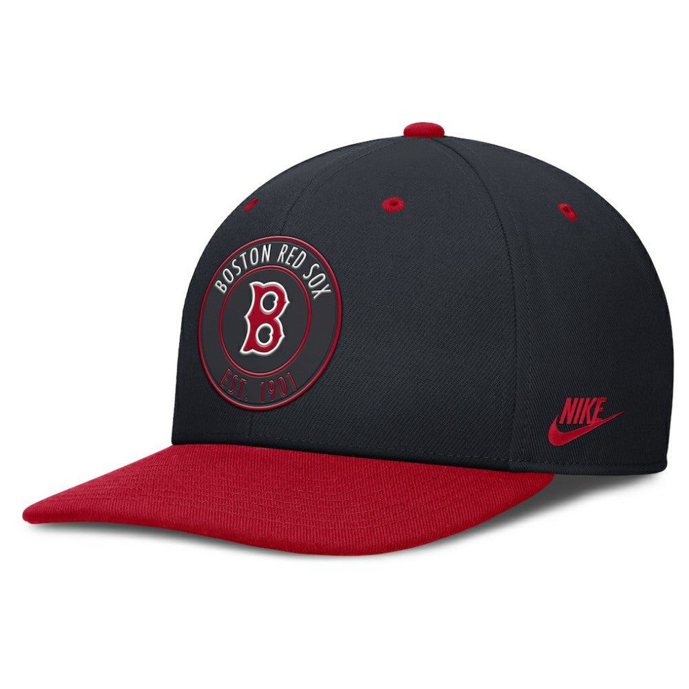 Boston Red Sox Cooperstown Collection Pro Dri-FIT Snapback Hat - Navy/Red | Nike