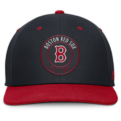 Boston Red Sox Cooperstown Collection Pro Dri-FIT Snapback Hat - Navy/Red | Nike