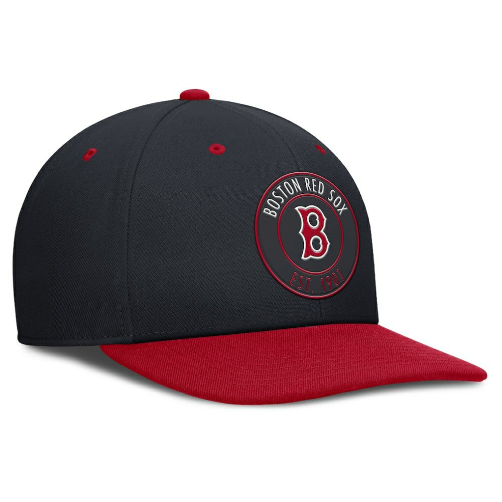 Boston Red Sox Cooperstown Collection Pro Dri-FIT Snapback Hat - Navy/Red | Nike