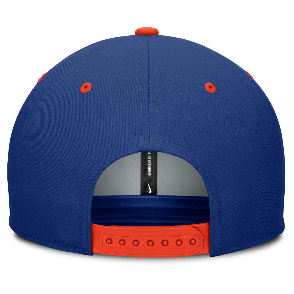 New York Mets Cooperstown Collection Pro Dri-FIT Snapback Hat - Royal/Orange | Nike