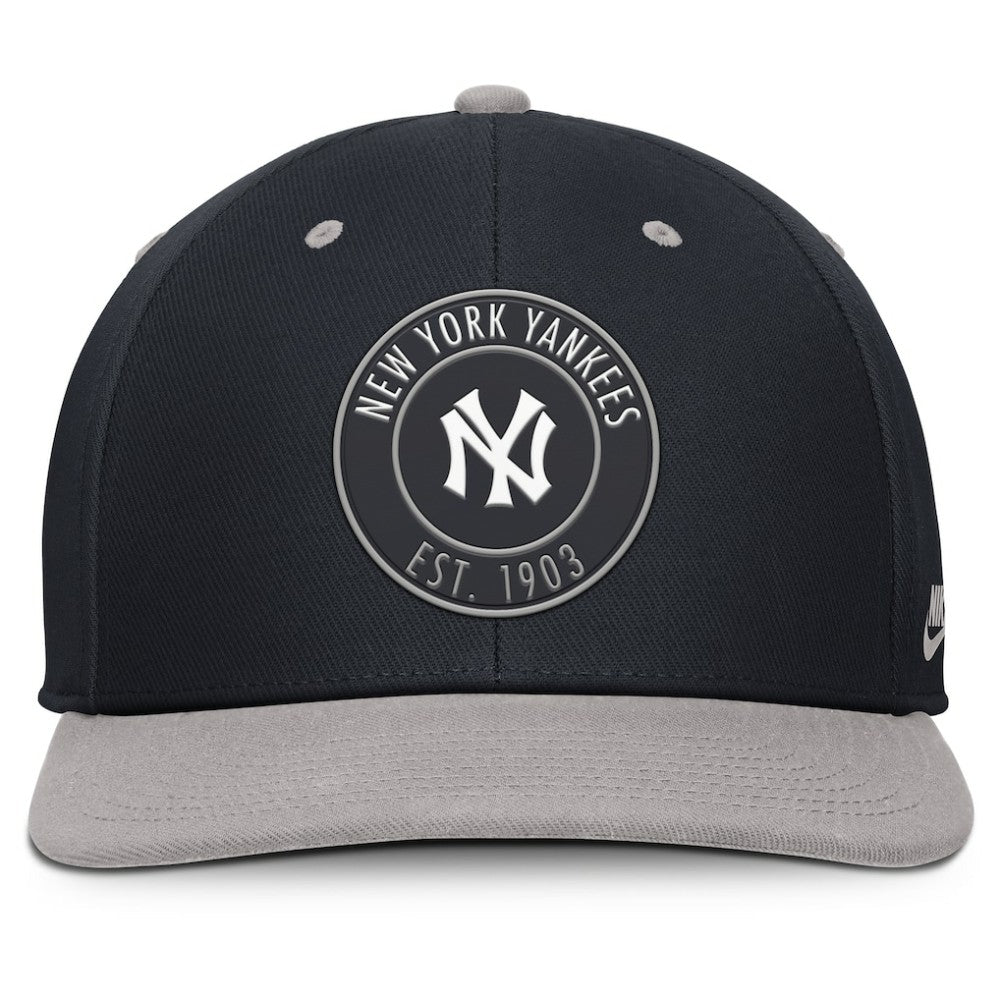 New York Yankees Cooperstown Collection Pro Dri-FIT Snapback Hat - Navy/Gray | Nike