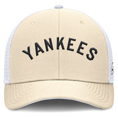 New York Yankees Cooperstown Collection Dri-FIT Rise Trucker Adjustable Hat - Natural | Nike
