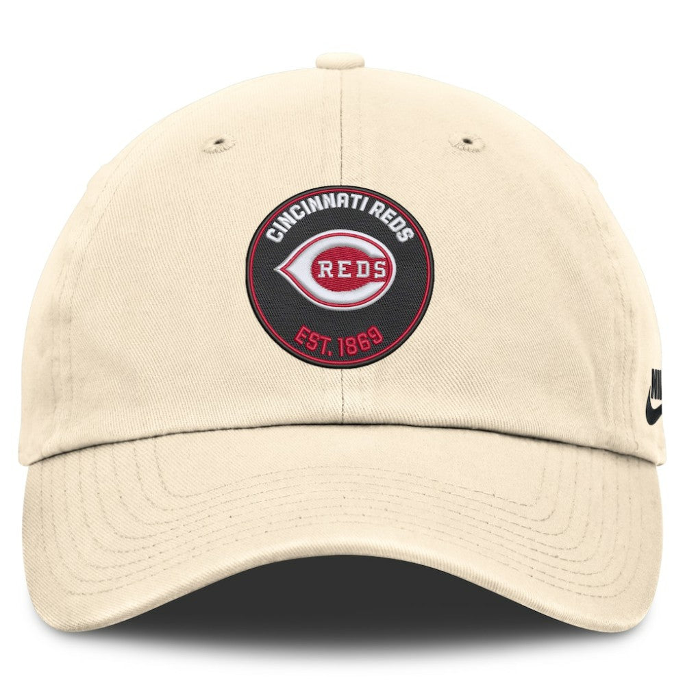 Cincinnati Reds Cooperstown Collection Club Adjustable Hat - Natural | Nike
