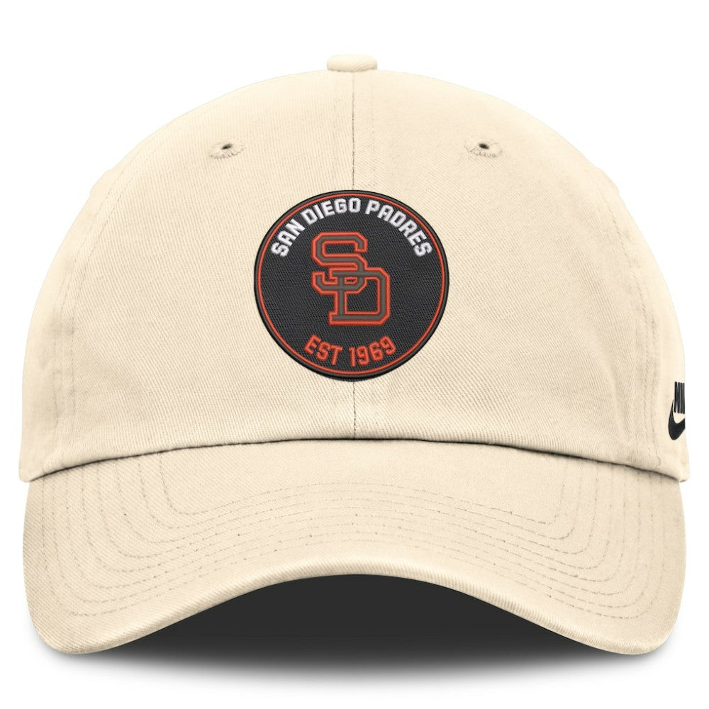 San Diego Padres Cooperstown Collection Club Adjustable Hat - Natural | Nike