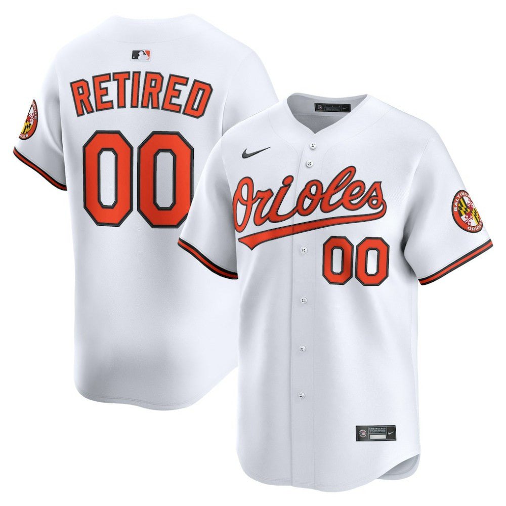 Baltimore Orioles Home Limited Pick-A-Player Retired Roster Jersey - White | Nike