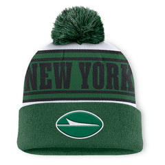 NFL New York Jets Center Cuffed Knit Hat with Pom