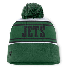 NFL New York Jets Center Cuffed Knit Hat with Pom