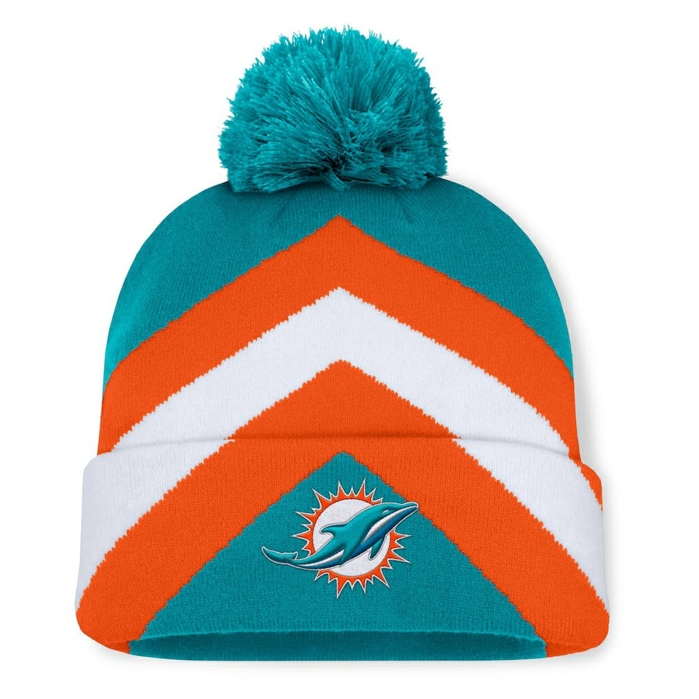 NFL Miami Dolphins Women's Cornerback Cuffed Knit Hat with Pom
