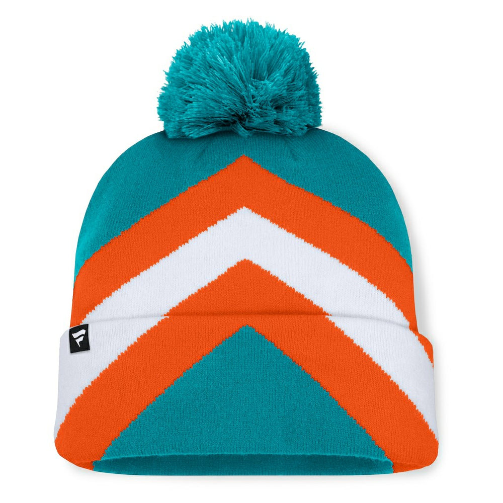 NFL Miami Dolphins Women's Cornerback Cuffed Knit Hat with Pom