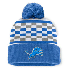 NFL Detroit Lions Women's End Zone Cuffed Knit Hat with Pom