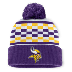 NFL Minnesota Vikings Women's End Zone Cuffed Knit Hat with Pom