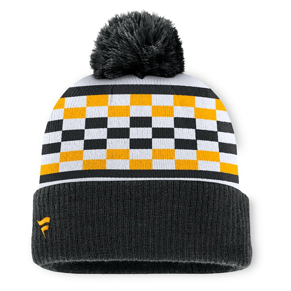 NFL Pittsburgh Steelers Women's End Zone Cuffed Knit Hat with Pom