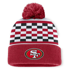 NFL San Francisco 49ers Women's End Zone Cuffed Knit Hat with Pom