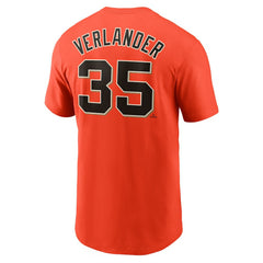 Justin Verlander San Francisco Giants Fuse Name & Number T-Shirt - Orange | Nike