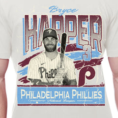 Bryce Harper Philadelphia Phillies Batter Up T-Shirt - Cream | New Era