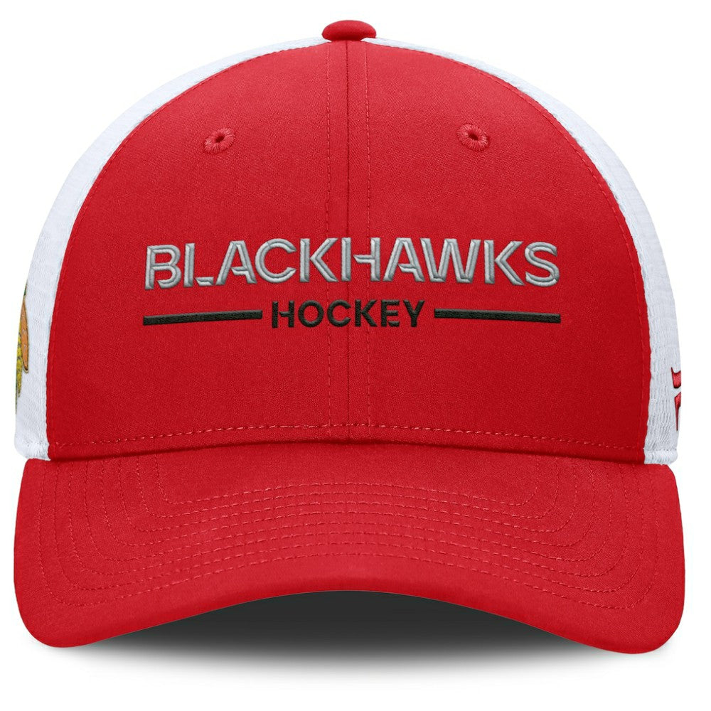 Chicago Blackhawks Fanatics Centennial Adjustable Trucker Hat
