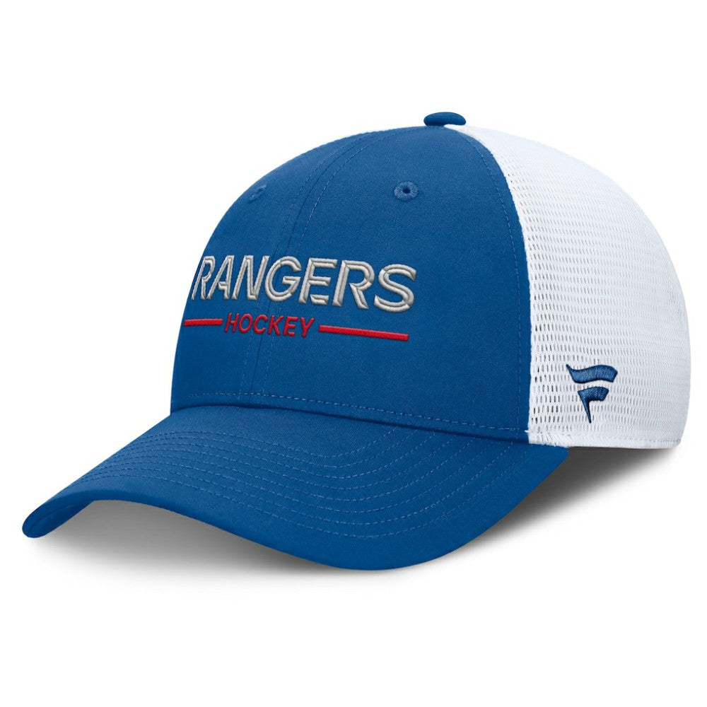 New York Rangers Fanatics Centennial Authentic Pro Structured Trucker Adjustable Hat