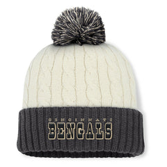 NFL Cincinnati Bengals Women's Coaxial Cuffed Knit Hat with Pom