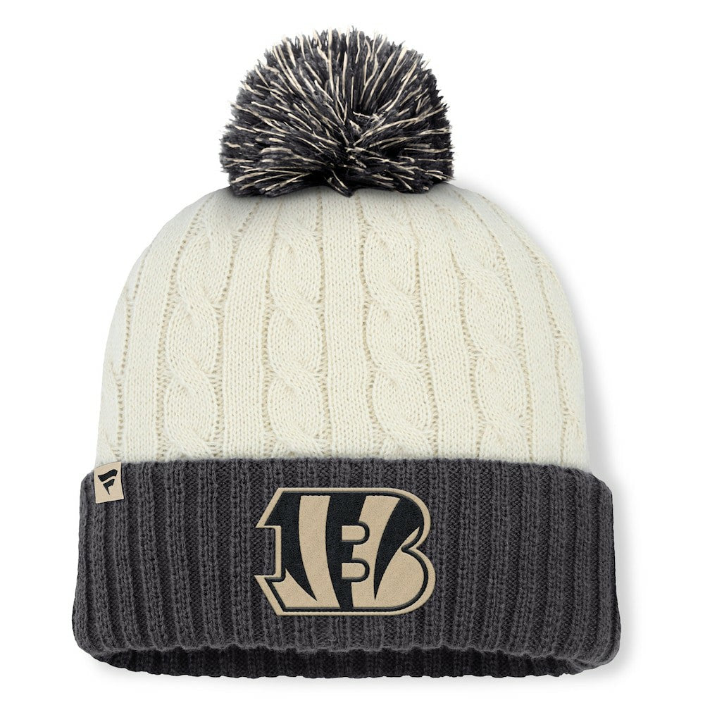 NFL Cincinnati Bengals Women's Coaxial Cuffed Knit Hat with Pom
