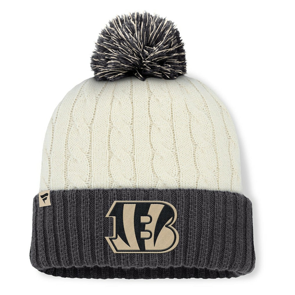 NFL Cincinnati Bengals Women's Coaxial Cuffed Knit Hat with Pom