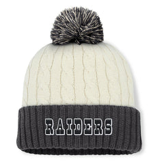 NFL Las Vegas Raiders Women's Coaxial Cuffed Knit Hat with Pom