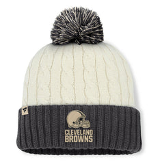 NFL Cleveland Browns Women's Coaxial Cuffed Knit Hat with Pom