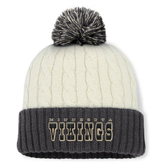 NFL Minnesota Vikings Women's Coaxial Cuffed Knit Hat with Pom