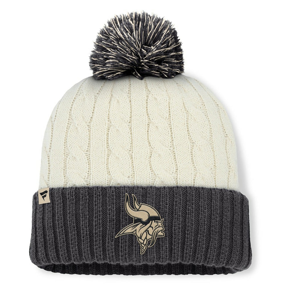 NFL Minnesota Vikings Women's Coaxial Cuffed Knit Hat with Pom