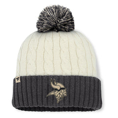 NFL Minnesota Vikings Women's Coaxial Cuffed Knit Hat with Pom