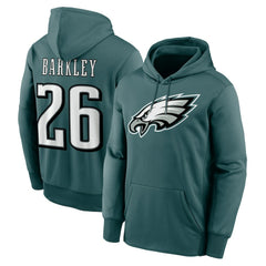 NFL Philadelphia Eagles Saquon Barkley  Player Name & Number Therma Hoodie