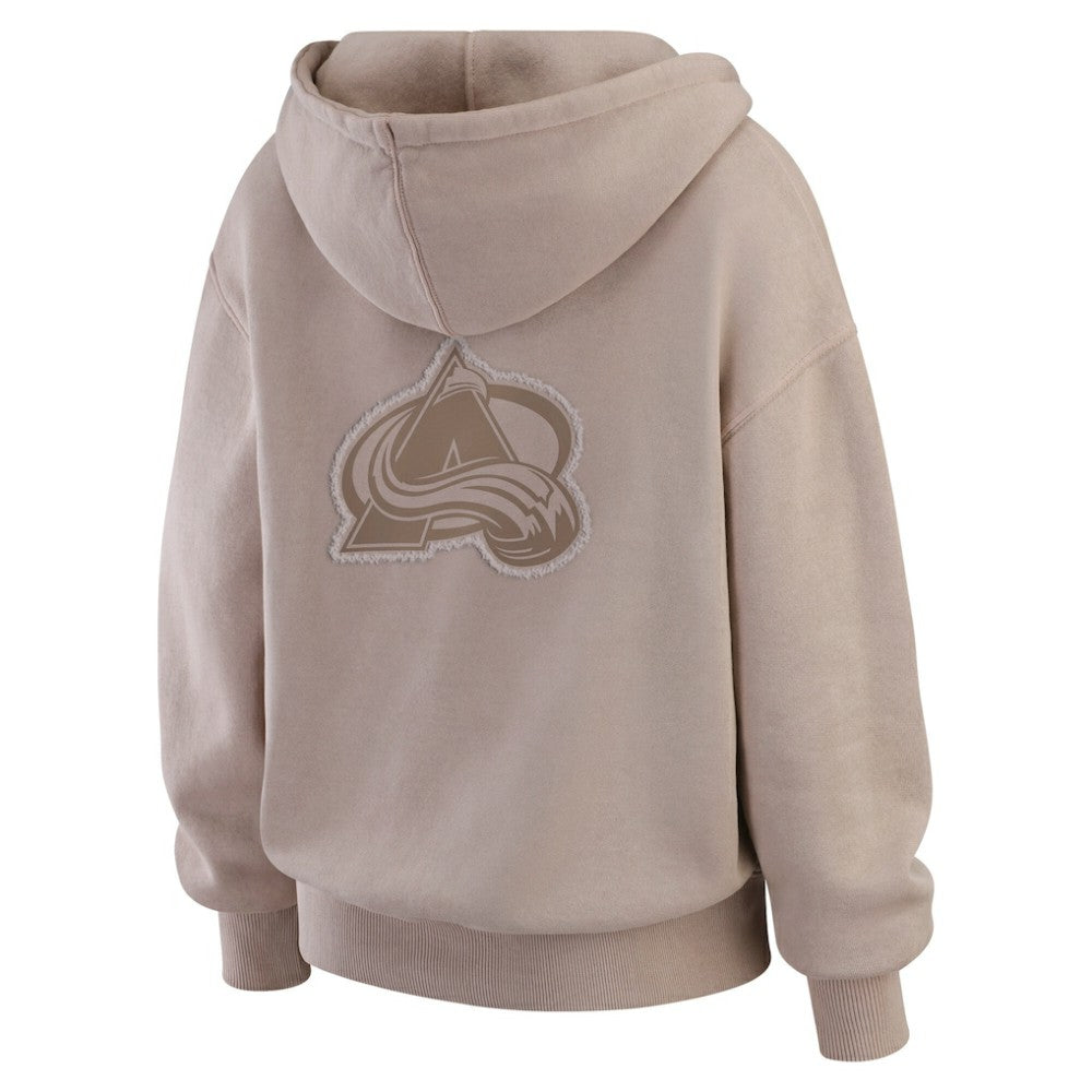 Colorado Avalanche WEAR by Erin Andrews Women's Washed Pullover Crewdie