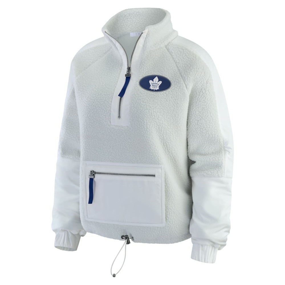 Toronto Maple Leafs WEAR by Erin Andrews Women's Polar Fleece Quarter-Zip Jacket