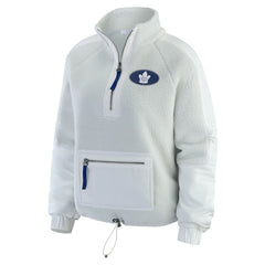 Toronto Maple Leafs WEAR by Erin Andrews Women's Polar Fleece Quarter-Zip Jacket