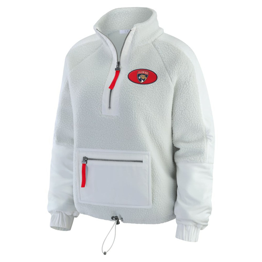 Florida Panthers WEAR by Erin Andrews Women's Polar Fleece Quarter-Zip Jacket
