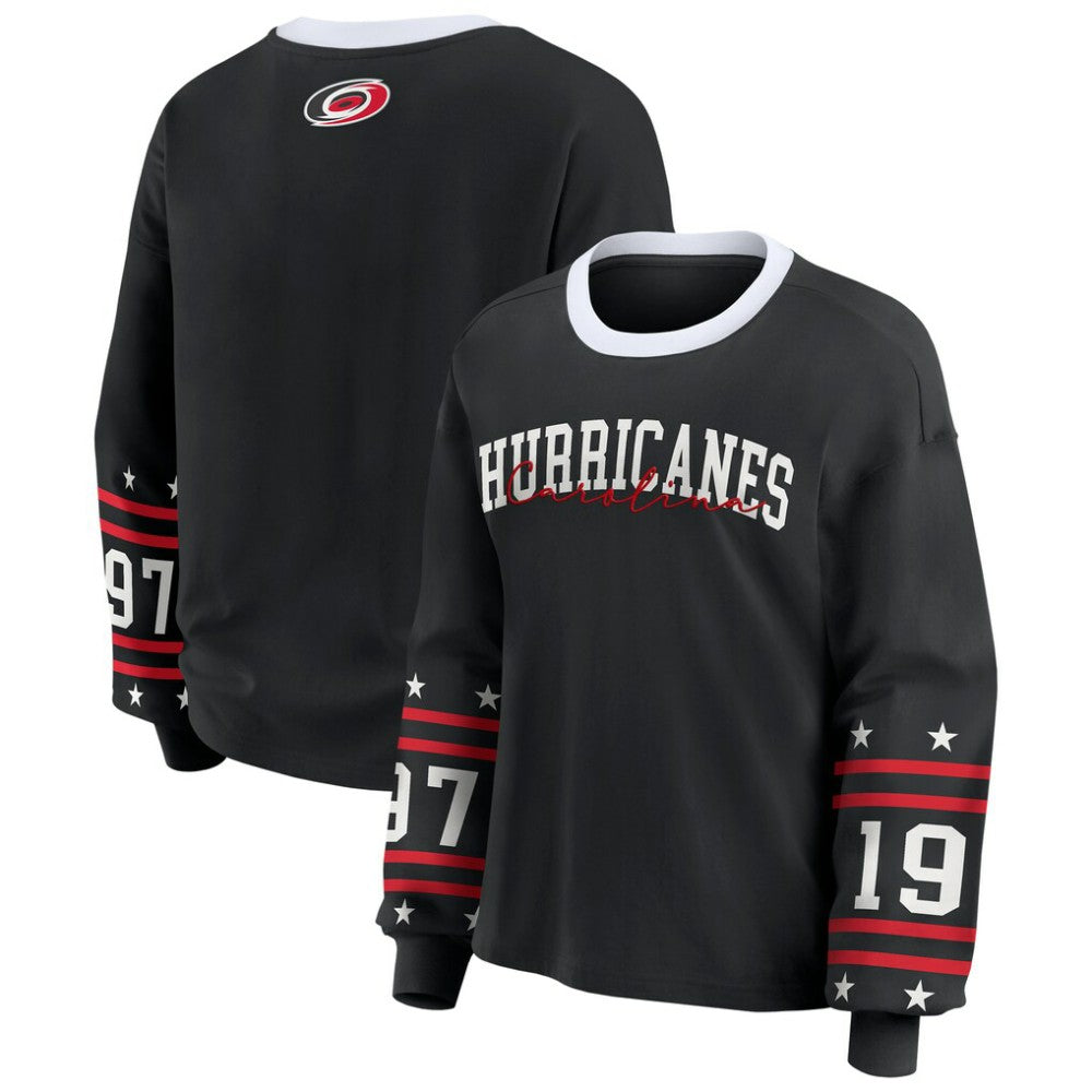 Carolina Hurricanes WEAR by Erin Andrews Women's Long-Sleeve Sport T-Shirt