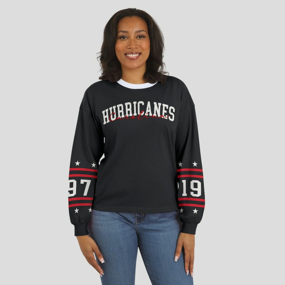 Carolina Hurricanes WEAR by Erin Andrews Women's Long-Sleeve Sport T-Shirt