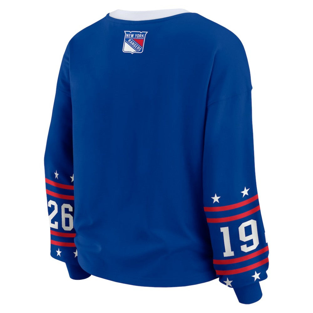 New York Rangers WEAR by Erin Andrews Women's Long-Sleeve Sport T-Shirt