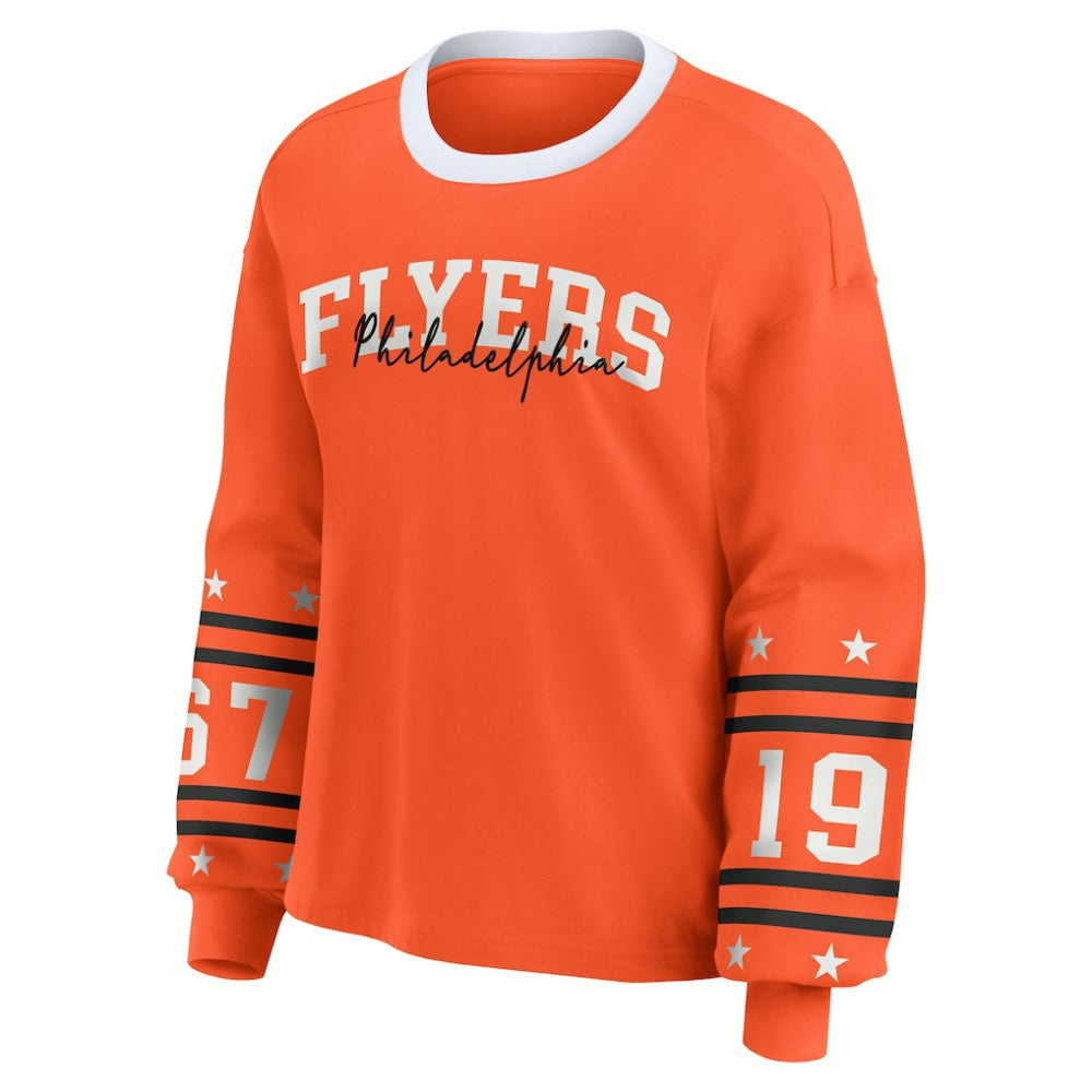 Philadelphia Flyers WEAR by Erin Andrews Women's Long-Sleeve Sport T-Shirt