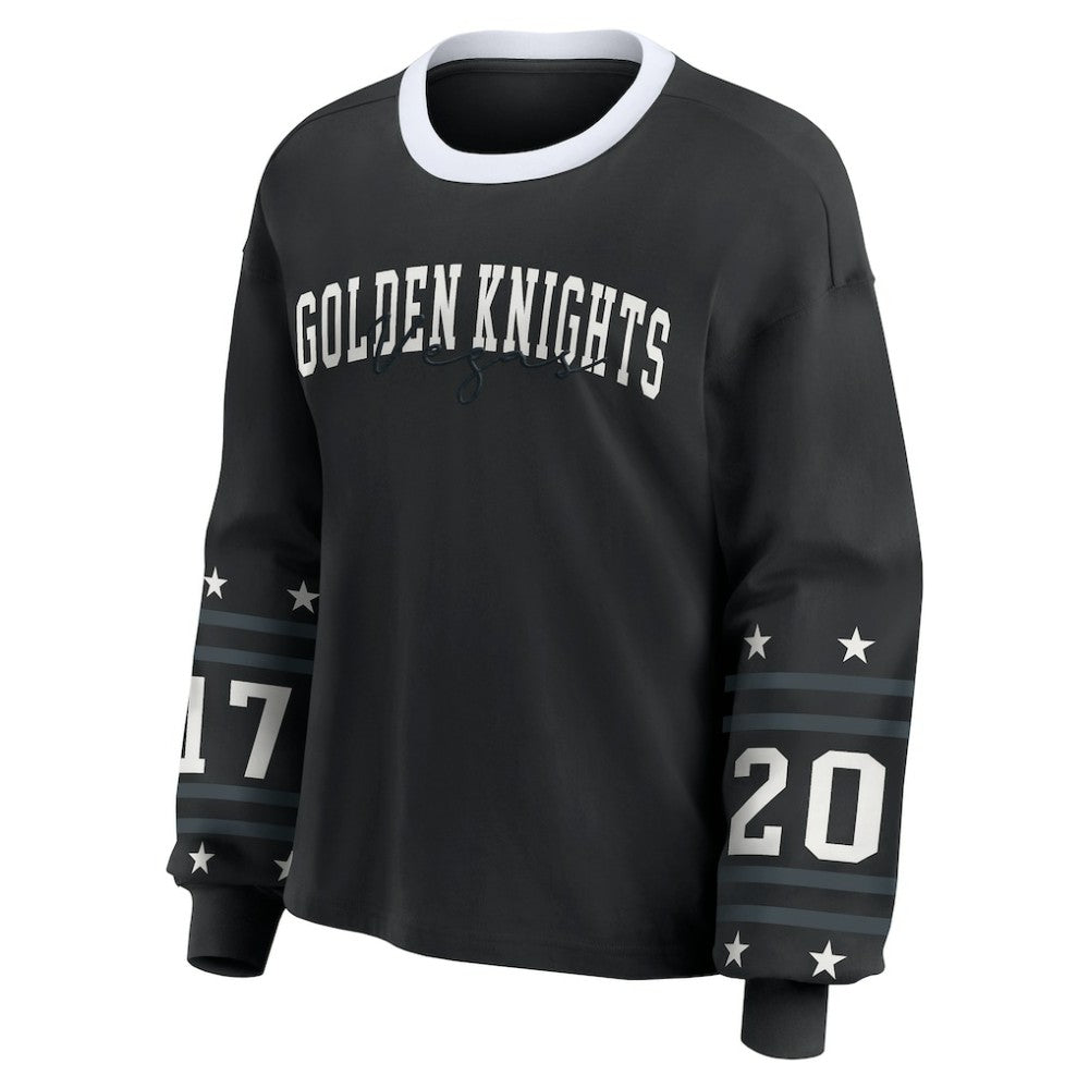 Vegas Golden Knights WEAR by Erin Andrews Women's Long-Sleeve Sport T-Shirt