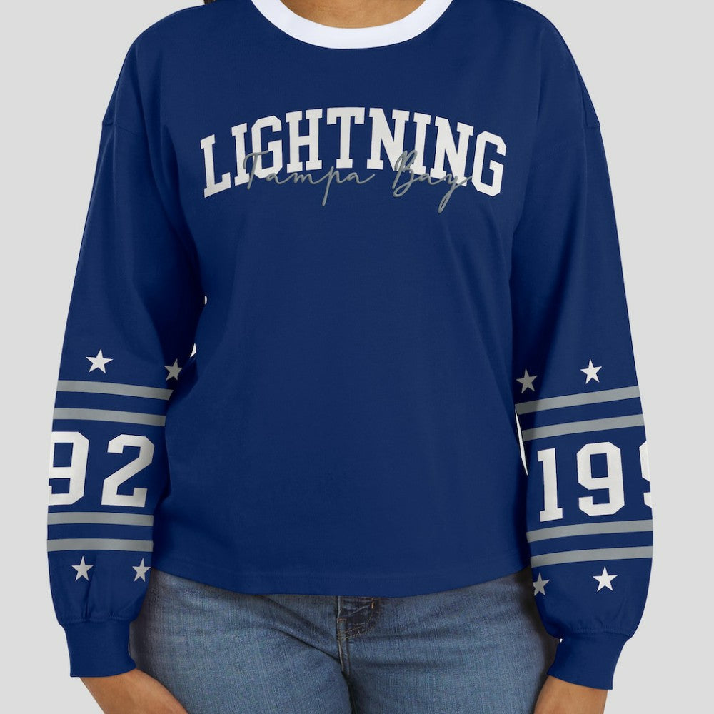 Tampa Bay Lightning WEAR by Erin Andrews Women's Long-Sleeve Sport T-Shirt