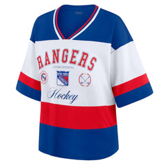 New York Rangers WEAR by Erin Andrews Women's Jersey Style Tee
