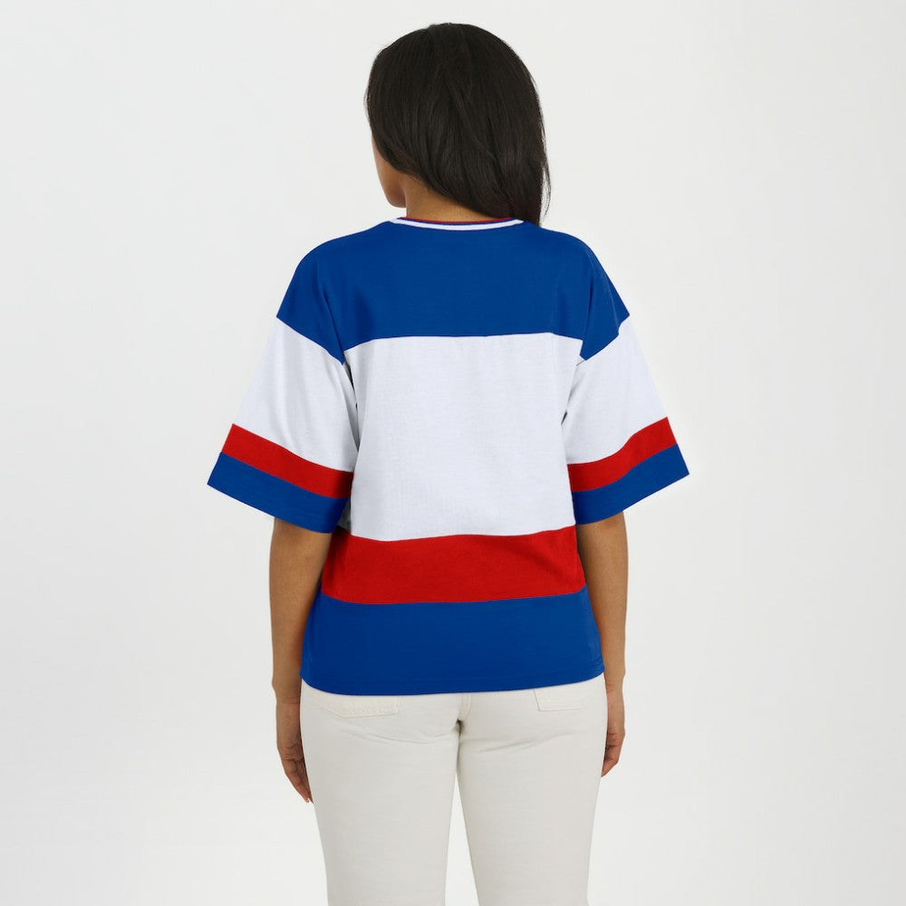 New York Rangers WEAR by Erin Andrews Women's Jersey Style Tee